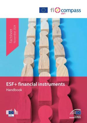 Cover of the handbook on ESF+ financial instruments