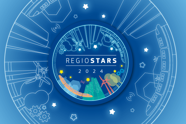 Illustration of the REGIOSTARS 2024 awards