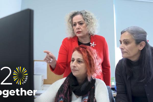 Three social workers in Cyprus