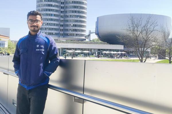 A portrait of Mantas, who provides a testimonial in the article