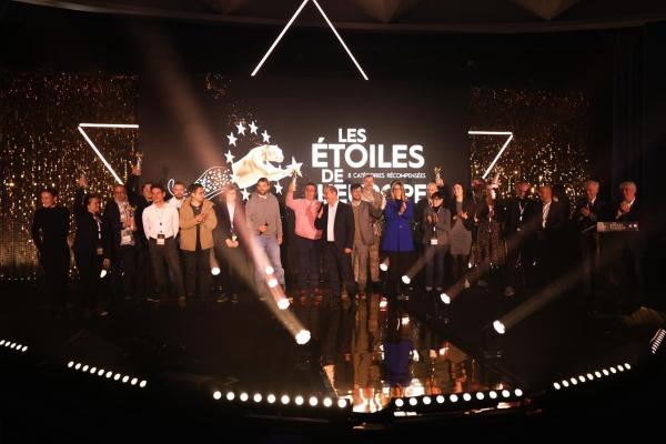 A photo of the award ceremony at the Etoiles de l'Europe event